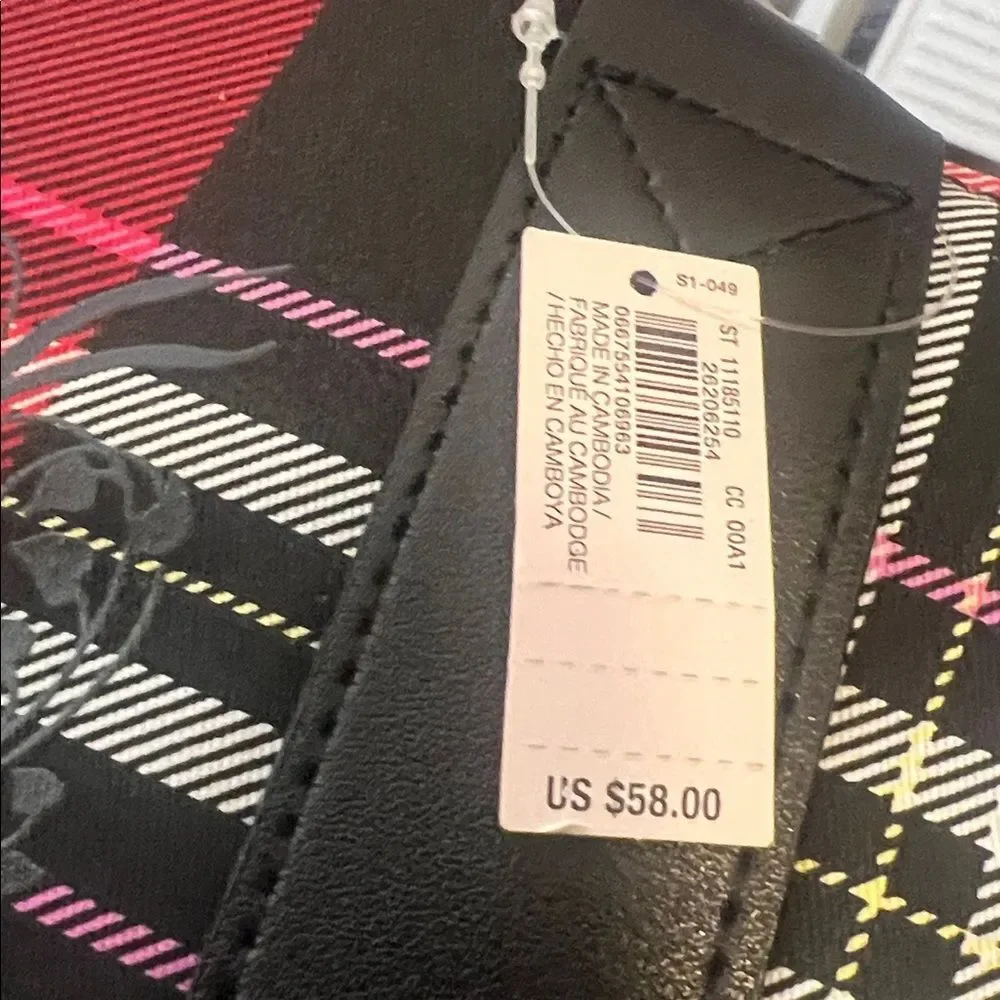 Victoria's Secret Red Plaid Tote Bag Limited Edition NWT